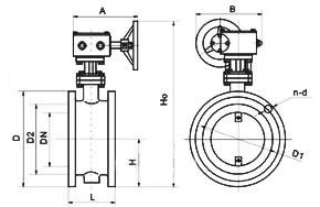 D341W蜗轮通风蝶阀详情图